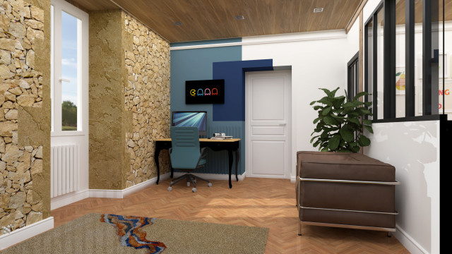 Bureau secondaire et coin détente