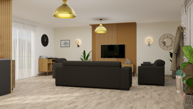 Salon ocre